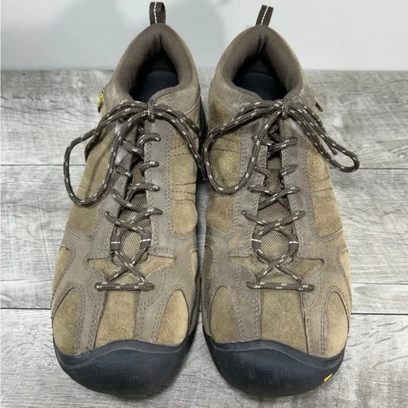 Keen Ambler 1002279 Brindle Men’s Brown Leather Trek Hiking Shoes Size 10.5 - Picture 3 of 9